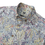 Hawaiian Shirts for Men Tropical Palm Tree Print 100% Cotton Jungle