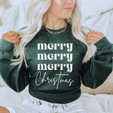 Merry Christmas Holiday Crewneck Sweatshirt For Women