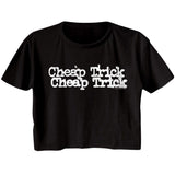 Cheap Trick Double Logo Womens Crop Tee