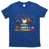 Chicken Halloween Happy Hallothanksmas Autumn Thanksgiving Gift T-Shirt
