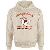 Clairemont Bowl - San Diego, CA - Vintage Bowling Alley - Unisex Hoodie
