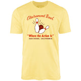 Clairemont Bowl - San Diego, CA - Vintage Bowling Alley - Unisex T-Shirt