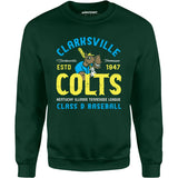 Clarksville Colts - Tennessee - Vintage Defunct Baseball Teams - Unisex Sweatshirt