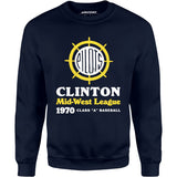 Clinton Pilots - Iowa - Vintage Defunct Baseball Teams - Unisex Sweatshirt