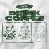 Drink Coffee Cat T-Shirt