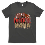 Cute Leopard Print Football Mama T-Shirt