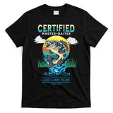 Certified Master Baiter Funny Fishing T-Shirt