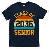 Class Of 2036 Senior Retro Sunset T-Shirt
