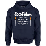 Coco Palms - Hawaii - Vintage Tiki Bar - Unisex Hoodie