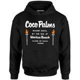 Coco Palms - Hawaii - Vintage Tiki Bar - Unisex Hoodie