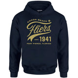 Cocoa Beach Fliers - Florida - Vintage Defunct Baseball Teams - Unisex Hoodie