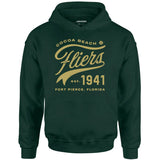 Cocoa Beach Fliers - Florida - Vintage Defunct Baseball Teams - Unisex Hoodie