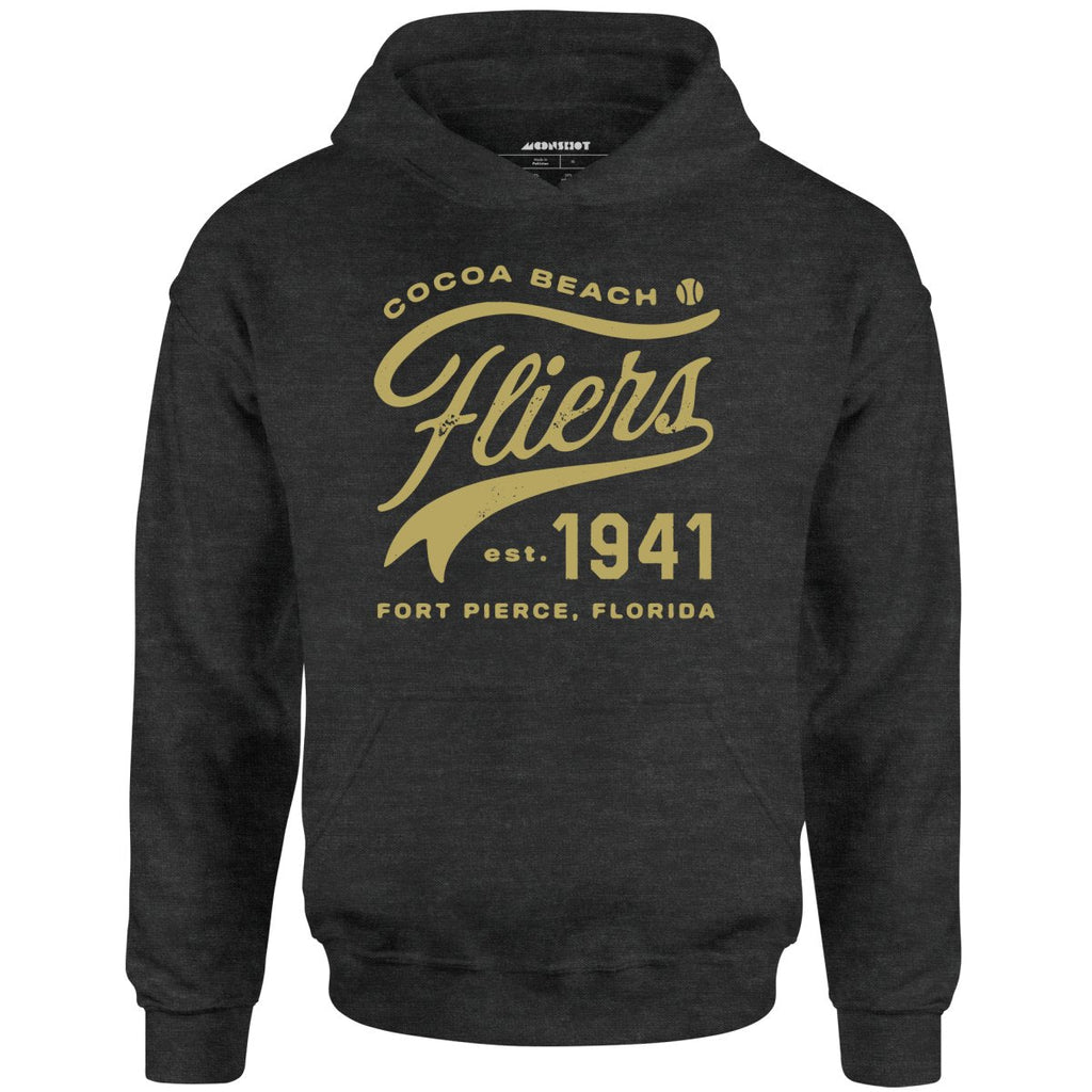 Cocoa Beach Fliers - Florida - Vintage Defunct Baseball Teams - Unisex Hoodie