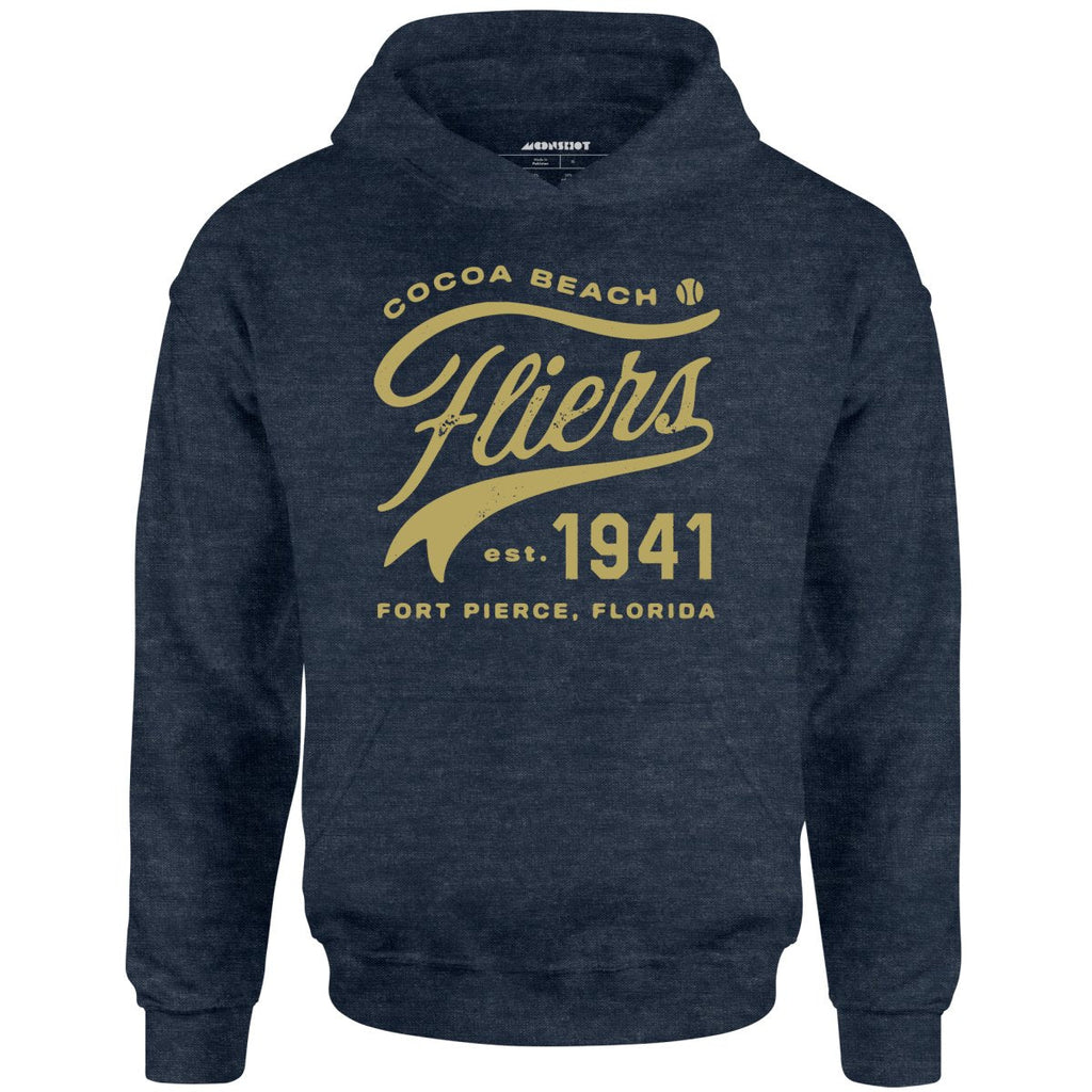 Cocoa Beach Fliers - Florida - Vintage Defunct Baseball Teams - Unisex Hoodie