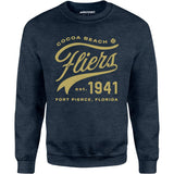 Cocoa Beach Fliers - Florida - Vintage Defunct Baseball Teams - Unisex Sweatshirt