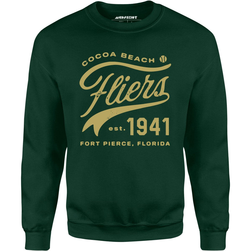Cocoa Beach Fliers - Florida - Vintage Defunct Baseball Teams - Unisex Sweatshirt