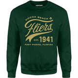Cocoa Beach Fliers - Florida - Vintage Defunct Baseball Teams - Unisex Sweatshirt