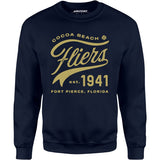 Cocoa Beach Fliers - Florida - Vintage Defunct Baseball Teams - Unisex Sweatshirt