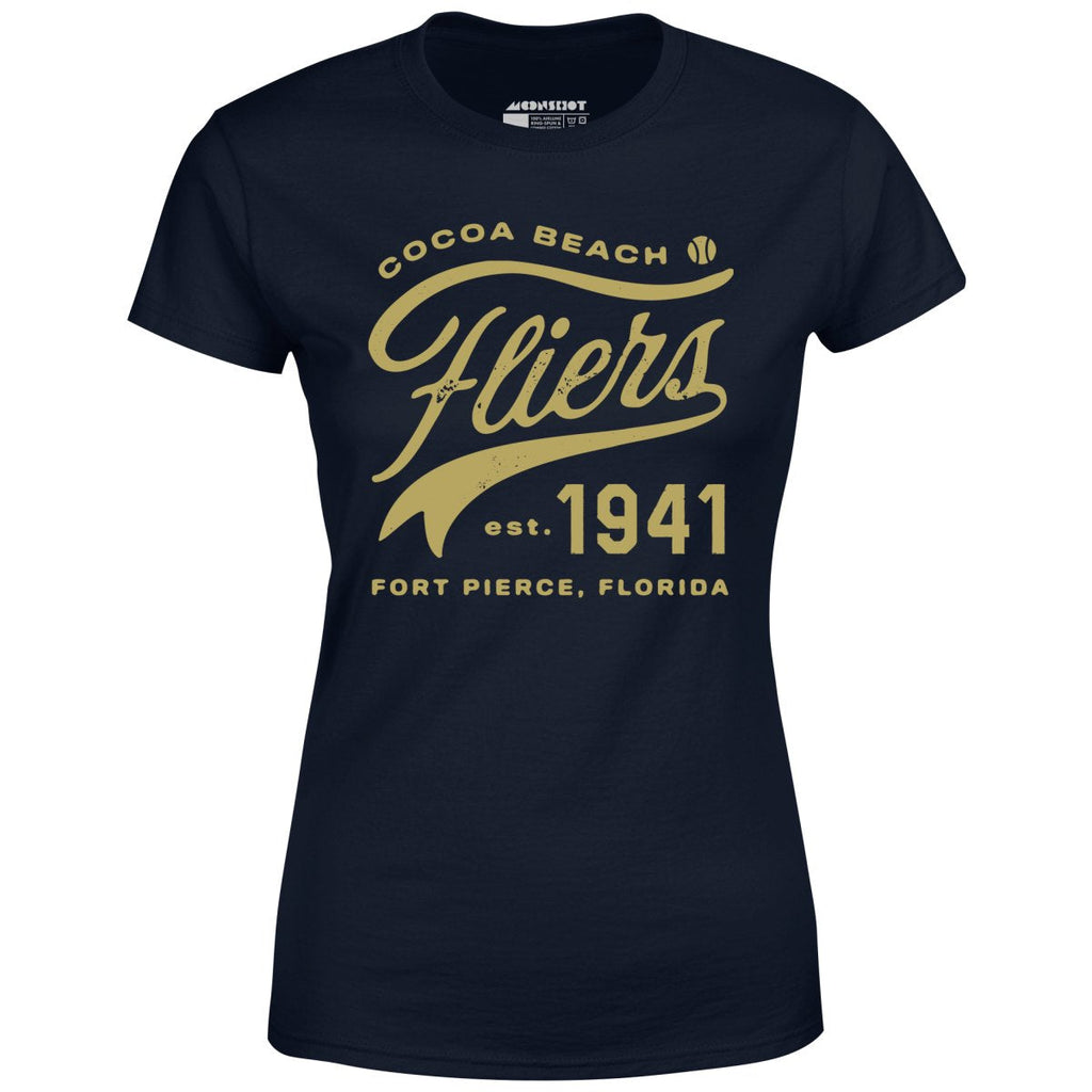 Cocoa Beach Fliers - Florida - Vintage Defunct Baseball Teams - Women's T-Shirt