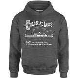Colonial Lanes - Flushing, MI - Vintage Bowling Alley - Unisex Hoodie