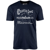 Colonial Lanes - Flushing, MI - Vintage Bowling Alley - Unisex T-Shirt