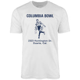 Columbia Bowl - Duarte, CA - Vintage Bowling Alley - Unisex T-Shirt