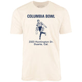 Columbia Bowl - Duarte, CA - Vintage Bowling Alley - Unisex T-Shirt