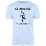 Columbia Bowl - Duarte, CA - Vintage Bowling Alley - Unisex T-Shirt