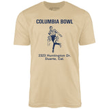 Columbia Bowl - Duarte, CA - Vintage Bowling Alley - Unisex T-Shirt