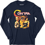 Contra Action Heroes Mashup Parody - Long Sleeve T-Shirt