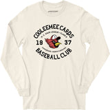 Cooleemee Cards - North Carolina - Vintage Defunct Baseball Teams - Long Sleeve T-Shirt