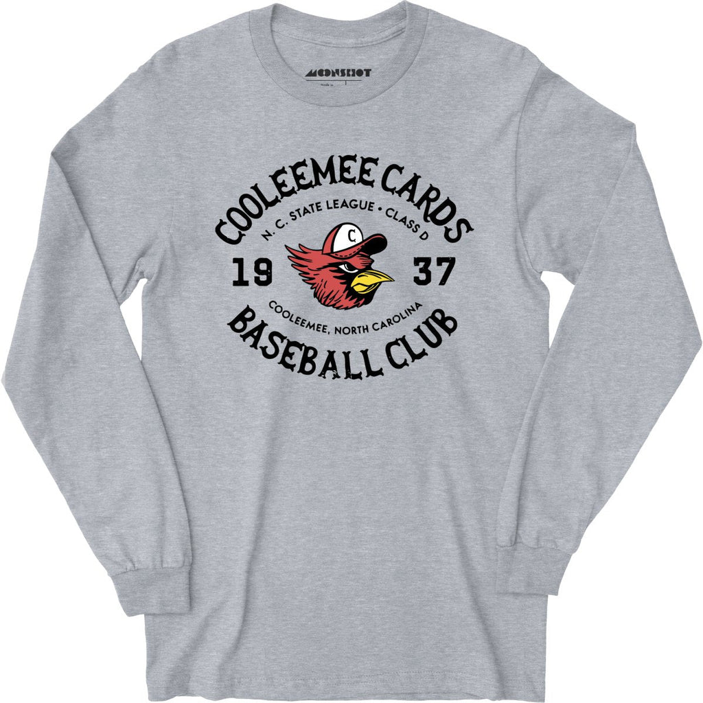 Cooleemee Cards - North Carolina - Vintage Defunct Baseball Teams - Long Sleeve T-Shirt
