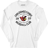Cooleemee Cards - North Carolina - Vintage Defunct Baseball Teams - Long Sleeve T-Shirt
