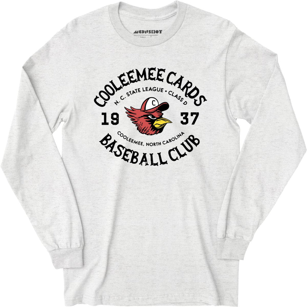 Cooleemee Cards - North Carolina - Vintage Defunct Baseball Teams - Long Sleeve T-Shirt
