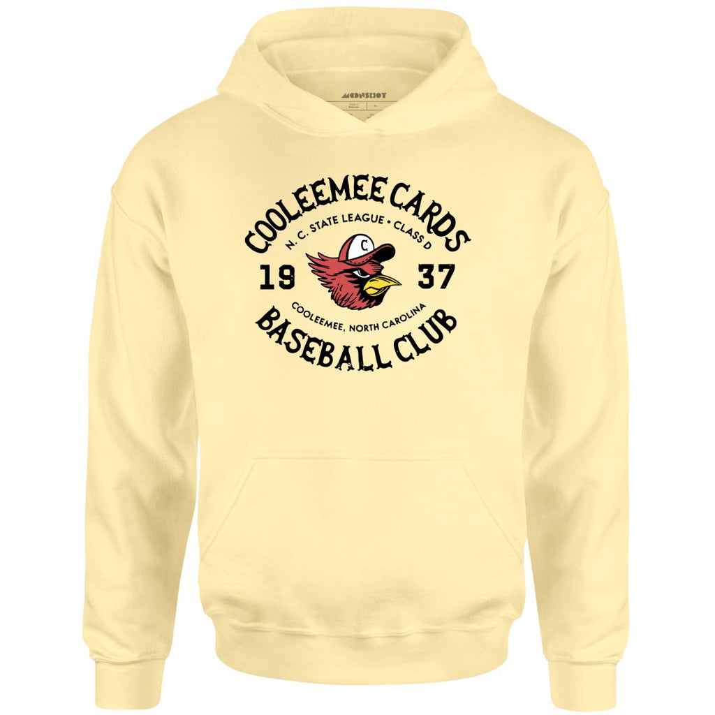 Cooleemee Cards - North Carolina - Vintage Defunct Baseball Teams - Unisex Hoodie