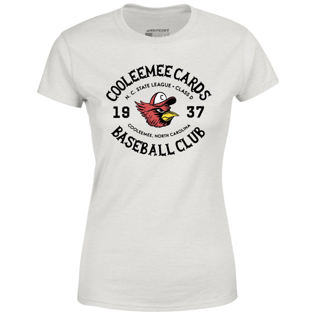 Cooleemee Cards - North Carolina - Vintage Defunct Baseball Teams - Women's T-Shirt
