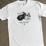 'THROUGH TIME AND SPACE' RABBITS HEAVY FADED TEE