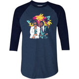 Crockett and Tubbs - 3/4 Sleeve Raglan T-Shirt