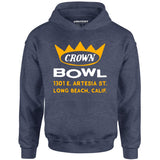 Crown Bowl - Long Beach, CA - Vintage Bowling Alley - Unisex Hoodie