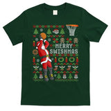 Cool Santa Basketball Merry Swishmas T-Shirt