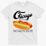 Chicago Style Hot Dog Summer 4th Of July No Ketchup Gift T-Shirt