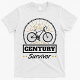 Century Survivor Road Cycling Ride 100 Miles T-Shirt