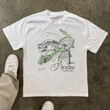 PARADISE TENNIS CLUB HEAVYWEIGHT WHITE T-SHIRT