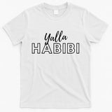 Cool Yalla Habibi Arabic Writing T-Shirt