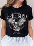 Free Bird Eagle Wanderlust Graphic Tshirts