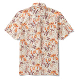 Men's Hawaiian Shirt Short Sleeve Button-down 100% Cotton Brown Aloha Dream Garden