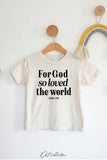 For God So Loved  Toddler Washed Graphic Top