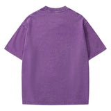 T-shirt Short Sleeve Solid Basic 100% Cotton Purple Aloha Magical Unicorn