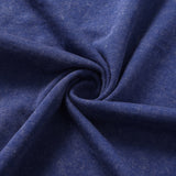 Hawaiian Tee For Men Crew Neck 100% Cotton Vintage Washed T-Shirt - Blue