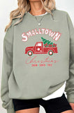 Small Town Christmas Graphic Brushed Sweatshirts